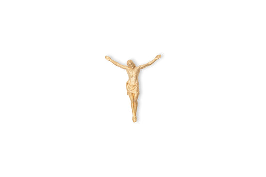 YELLOW GOLD CROSSLESS JESUS PENDANT