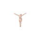 Rose Gold Crossless Jesus Pendant