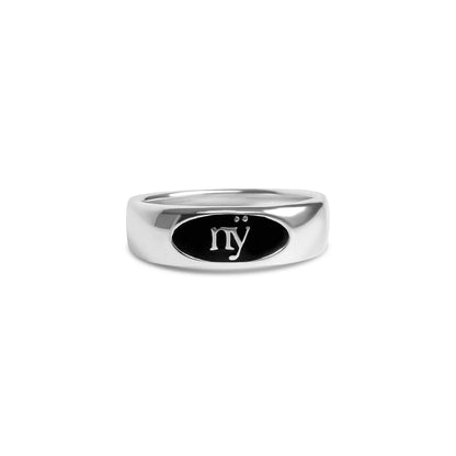 Silver nÿ Enamel Ring