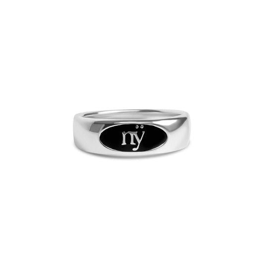 Silver nÿ Enamel Ring