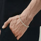 Thick Silver Umlaut Link Bracelet