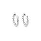 Diamond Prong Hoop Earrings