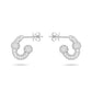 Umlaut Full Diamond Huggie Earrings